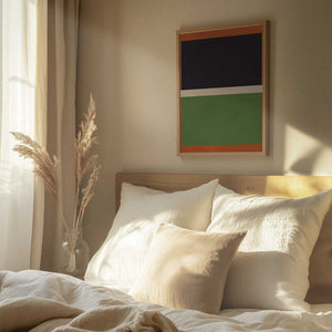 Tablou înramat „Bold Geometric Blocks” de Vitor Costa
