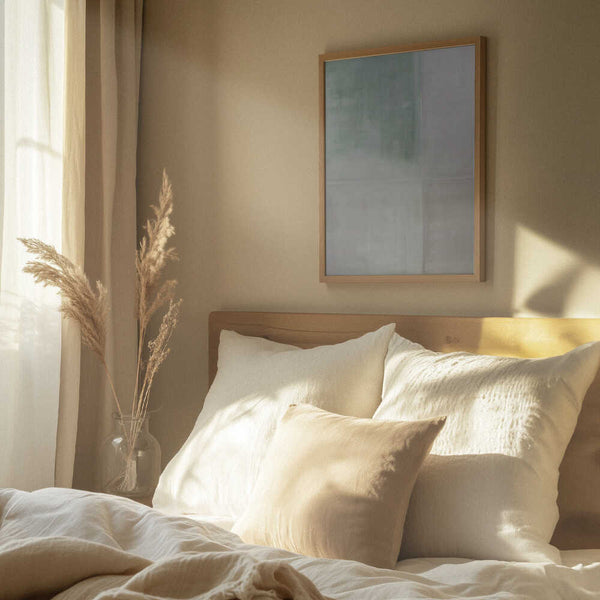 Tablou înramat „Pastel Painted Wall Sage Green Nude” de Alexandra Weise