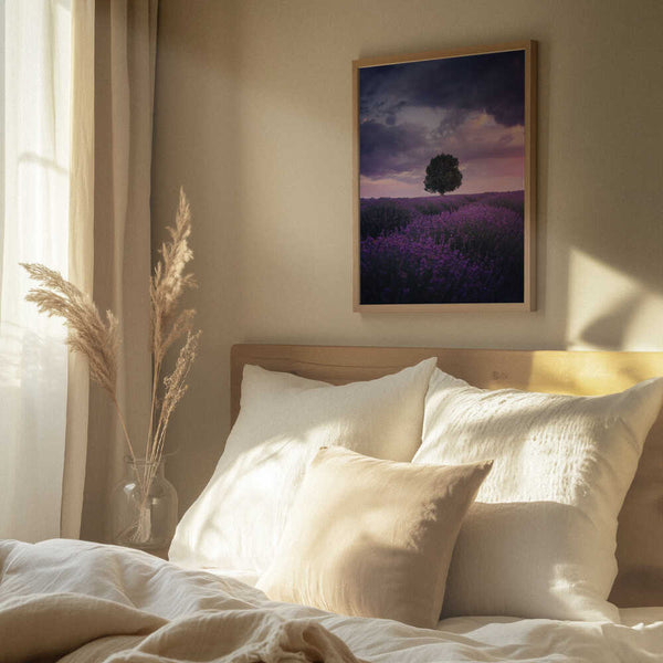 Tablou înramat „Lavender Fields, Isparta” de Cuma Cevik