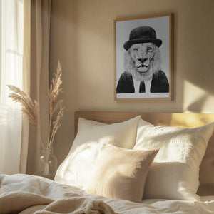 Tablou înramat „Sir Lion” de Balazs Solti