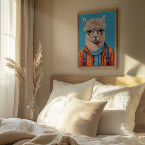 Tablou înramat „Lama 4” de Bilge Paksoylu