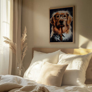 Tablou înramat „Dog hipster 2” de Justyna Jaszke