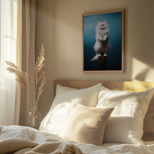 Tablou înramat „Cat yoga 8” de Justyna Jaszke