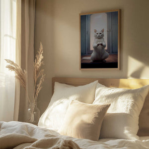 Tablou înramat „Cat yoga 9” de Justyna Jaszke
