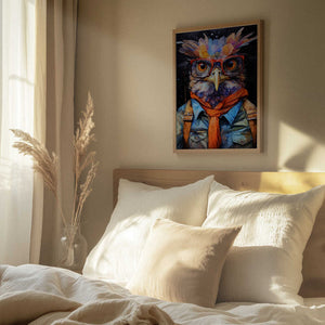 Tablou înramat „Bird Watercolor Animal Art (1)” de Justyna Jaszke