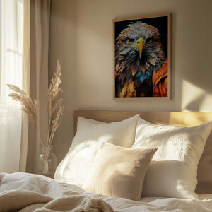 Tablou înramat „Eagle Watercolor Animal Art (3)” de Justyna Jaszke