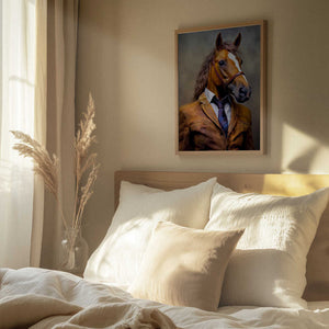 Tablou înramat „Elegant Horse Animal Art” de Justyna Jaszke