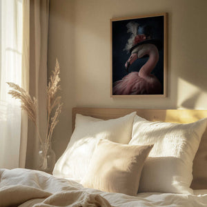 Tablou înramat „Flamingo Portrait” de Andreas Magnusson