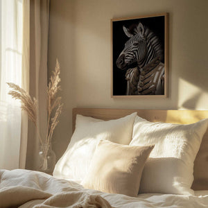 Tablou înramat „Zebra Portrait” de Andreas Magnusson
