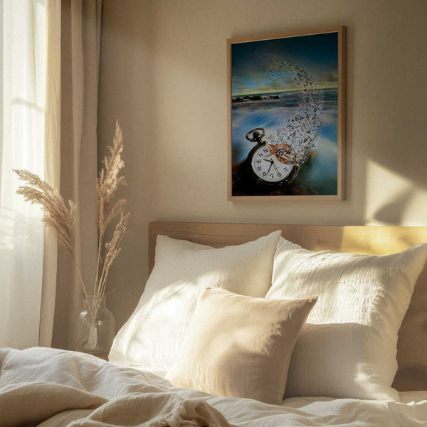 Tablou înramat „The Vanishing Time” de Sandy Wijaya