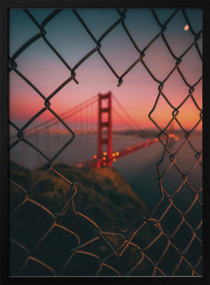 Tablou înramat „Golden Gate Caged” de David George