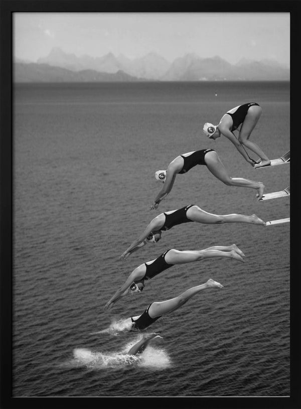 Tablou înramat „The beauty of diving” de Greetje van Son