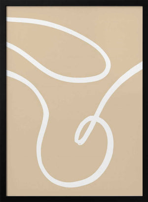 Tablou înramat „Beige Lines 02” de Pictufy Studio