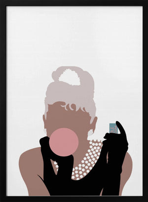 Tablou înramat „Bubblegum Girl” de Pictufy Studio II