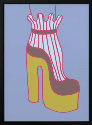 Tablou înramat „Yellow Heel 01” de Pictufy Studio