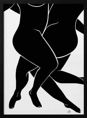 Tablou înramat „Lovers Black” de Pictufy Studio II