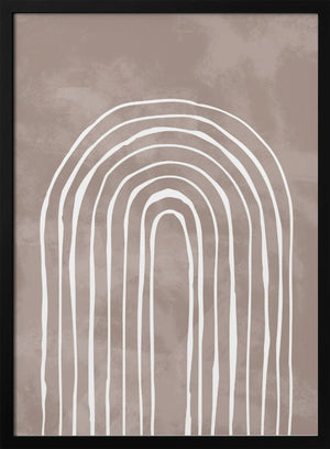 Tablou înramat „Arch_one way_003_white” de Pictufy Studio II