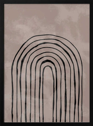 Tablou înramat „Arch_one way_004_black” de Pictufy Studio II