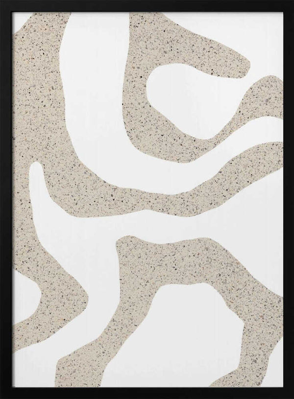 Tablou înramat „Sandy Contours” de uplusmestudio