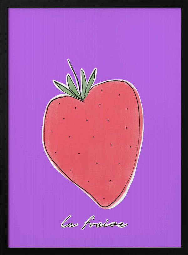 Tablou înramat „Stylized Strawberry Delight” de uplusmestudio