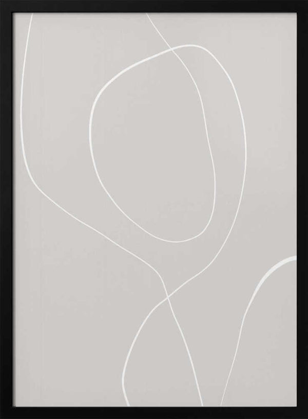 Tablou înramat „Flowing Lines Harmony” de uplusmestudio