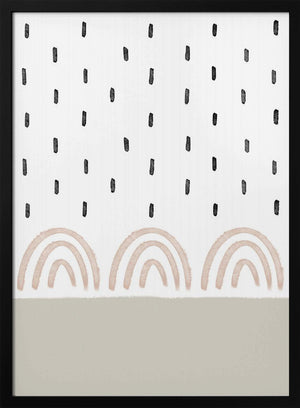 Tablou înramat „Muted Rainbows Sky” de uplusmestudio