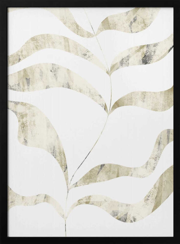 Tablou înramat „Gentle Leaf Waves” de uplusmestudio