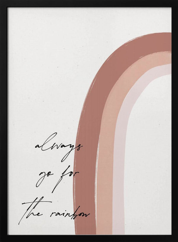 Tablou înramat „Chasing the Rainbow” de uplusmestudio