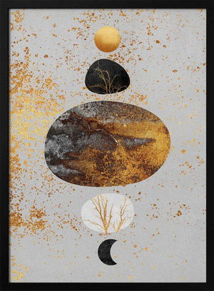 Tablou înramat „Sun And Moon” de Elisabeth Fredriksson