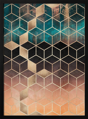 Tablou înramat „Ombre Dream Cubes” de Elisabeth Fredriksson