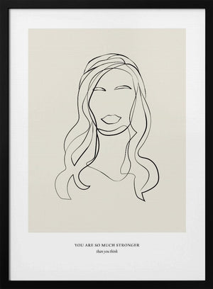 Tablou înramat „Modern Line Art” de NKTN