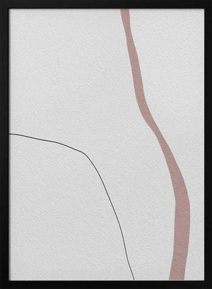 Tablou înramat „Curved Traces” de uplusmestudio