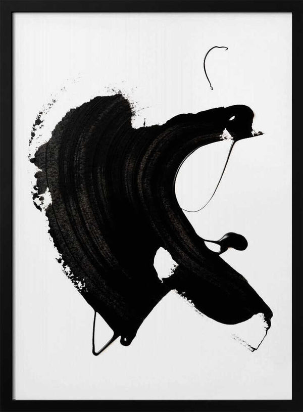 Tablou înramat „Black abstract Stroke” de uplusmestudio