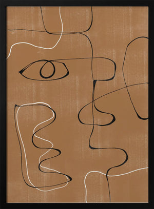 Tablou înramat „Whimsical Lines” de THE MIUUS STUDIO