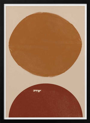 Tablou înramat „Dual Circles Harmony” de THE MIUUS STUDIO