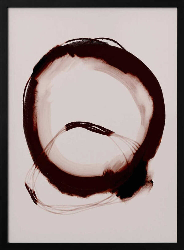 Tablou înramat „Crimson Circle” de Treechild