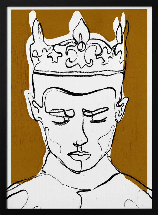 Tablou înramat „Silent Monarch” de Treechild