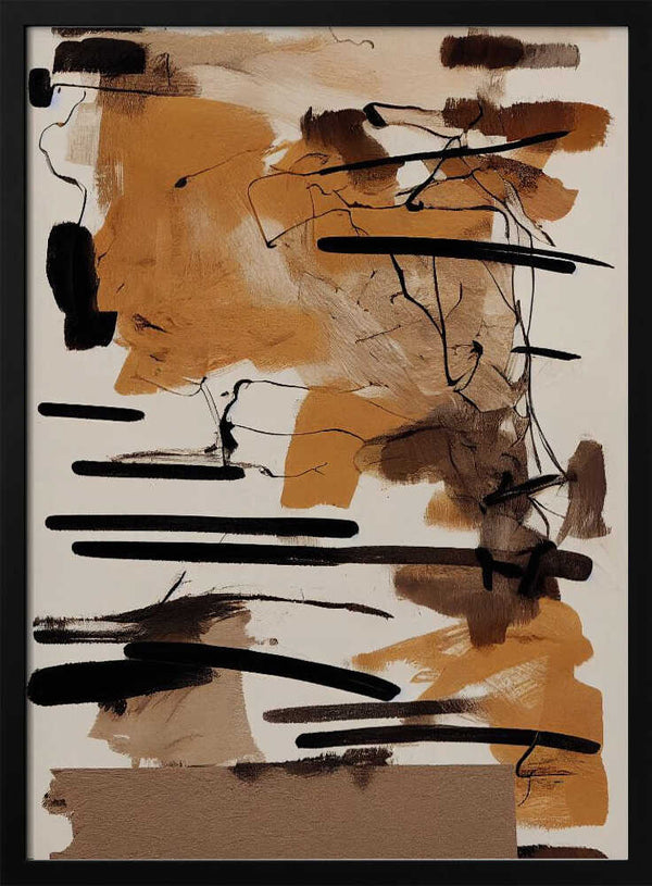 Tablou înramat „Earthy Strokes” de Treechild