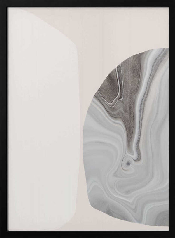 Tablou înramat „Marble Texture with Fluid Lines” de uplusmestudio