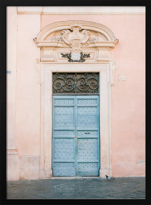 Tablou înramat „Pastel Trastevere - Rome Italy travel photography” de Raisa Zwart