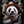 Tablou înramat „panda crossgun” de Adam Lawless