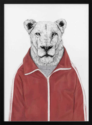 Tablou înramat „Sporty Lion” de Balazs Solti