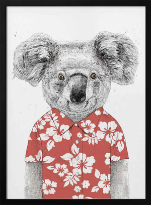 Tablou înramat „Summer koala (red)” de Balazs Solti