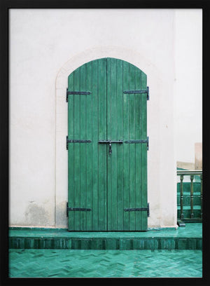 Tablou înramat „Marrakesh Green Door” de Raisa Zwart