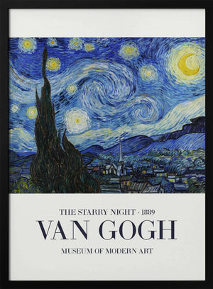 Tablou înramat „The Starry Night” de Vincent Van Gogh