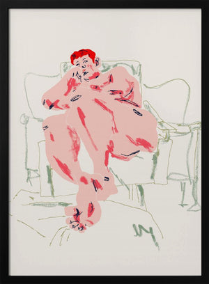 Tablou înramat „Model Resting In A Chair” de Francesco Gulina