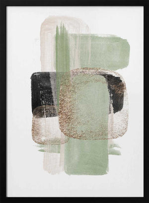 Tablou înramat „Simple Green-1” de Sally Ann Moss