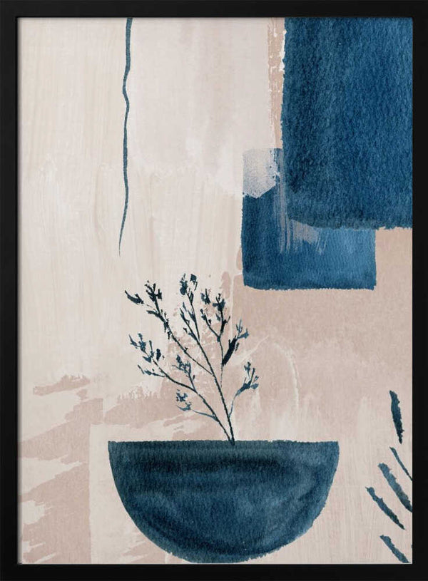 Tablou înramat „Calm Blues-3” de Sally Ann Moss