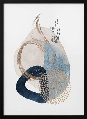 Tablou înramat „Smooth Shapes-3” de Sally Ann Moss