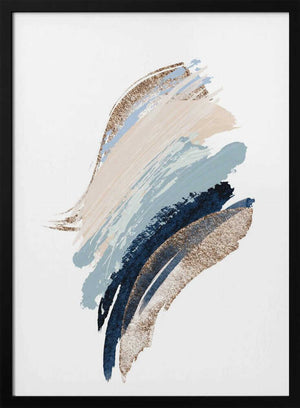 Tablou înramat „Smooth Shapes-1” de Sally Ann Moss